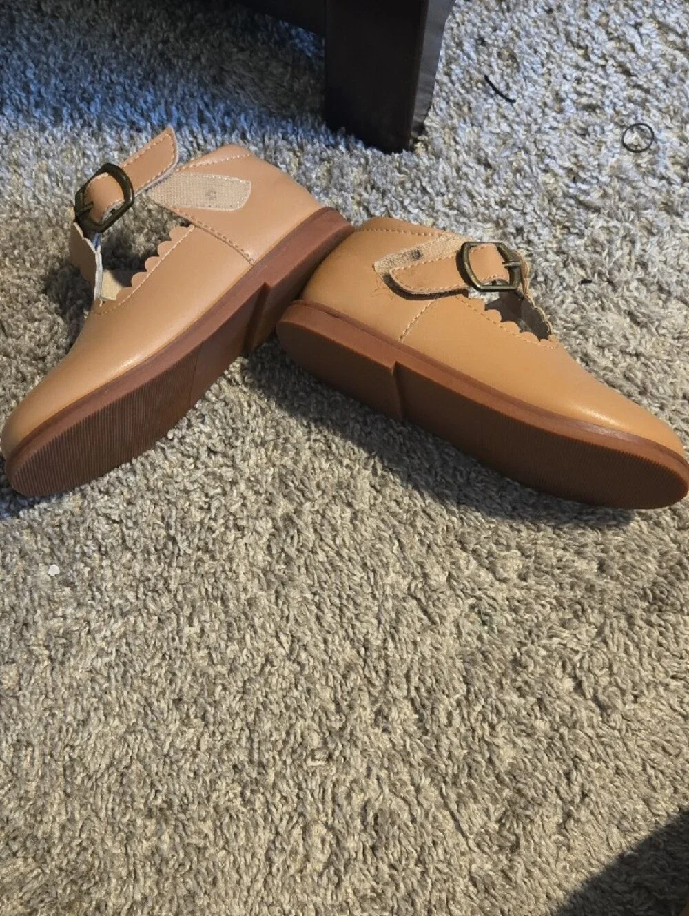 Girls' Classic T-Strap Mary Jane Shoes - Black, Tan, Cognac